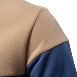 AIOPESON New Spring Men's Color-Block Cotton Blend Hoodies for Business Casual Style Long Sleeve Sweatshirt
