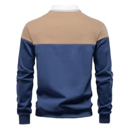 AIOPESON New Spring Men's Color-Block Cotton Blend Hoodies for Business Casual Style Long Sleeve Sweatshirt