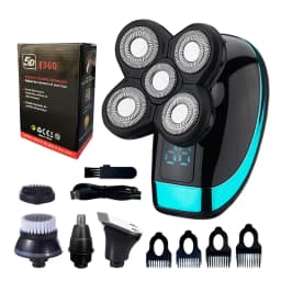 5 IN 1 Electric Razor Electric Shaver Rechargeable Shaving Machine for Men Beard Razor Wet-Dry Dual Use Waterproof Fast Charging