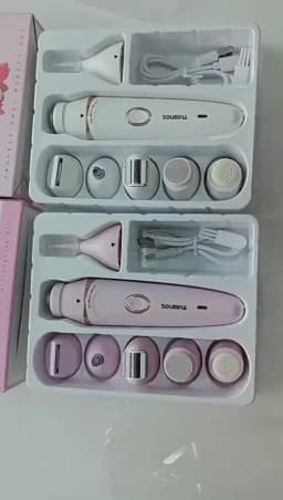 Solimpia 7 in 1 Body Hair Removal Electric Epilator Armpit Hair Bikini Hair Leg Hair Pubic Hair Electric Razor Clipper Shaver
