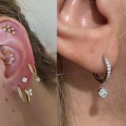 Lnngy 3mm 4mm Bezel Moissanite Drop Earrings Brinco Prata 925 Sterling Silver Earring For Women Girls Pendant Jewelry Gift