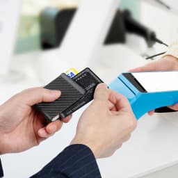 Matte/ Glossy Black Carbon Fiber Money Clips RFID Credit Card Business Big Card Holder Wallet for Men Women