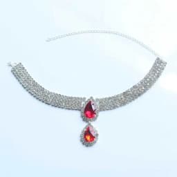 Rhinestone Multilayered Large Water Drop Dangle Necklace for Women Exaggerated Party Queen Necklace Jewelry Accessories Gifts