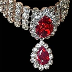 Rhinestone Multilayered Large Water Drop Dangle Necklace for Women Exaggerated Party Queen Necklace Jewelry Accessories Gifts