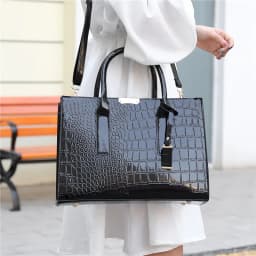 Patent Leather Women Messenger Bags Crocodile Female Crossbody Shoulder Hand Bags for Women High Quality Ladies Handbags