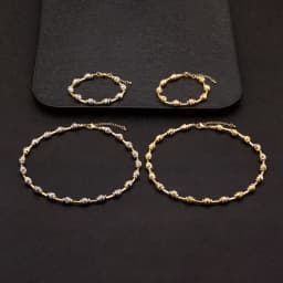 Nidin High Quality Beads Jewelry Sets Bracelet Necklace For Women Female Punk Rock Style Accessories Daily Party Gifts Wholesale