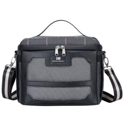 DENUONISS New Plaid Insulated Bag Double Insulated Cold Bag Large Capacity Mesh Lunch Bag