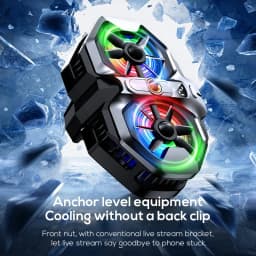 NEW MEMO DL21 Mobile Phone Dual Fan Cooling Semiconductor Refrigeration Cooler for IOS Android Universal Live Streaming Radiator