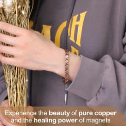 ARADOO Copper Bracelets for Women, 99.99% Pure Copper Magnetic Bracelets Jewelry Gifts