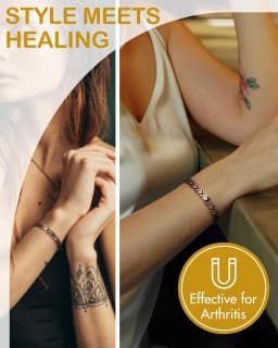ARADOO Copper Bracelets for Women, 99.99% Pure Copper Magnetic Bracelets Jewelry Gifts