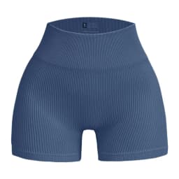 Women's Ribbed Knited Shorts Seamless Yoga Shorts Stretchy High Waist Shorts Sexy Hip Liftting Cycling Running Three Point Pants
