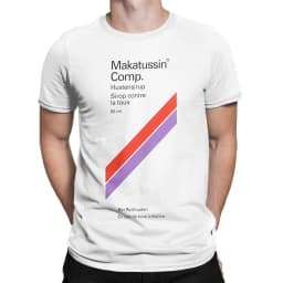 Men T-Shirts Makatussin Comp 80ml Label Vintage Cotton Tee Shirt Short Sleeve Funny T Shirts Crewneck Clothes Summer
