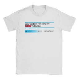 Men T-Shirts Makatussin Comp 80ml Label Vintage Cotton Tee Shirt Short Sleeve Funny T Shirts Crewneck Clothes Summer