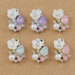 10pcs 19*12mm Pearl Crystal  Flower Charms Pendants for Jewelry Making Necklace Earrings Bracelet DIY Accessories Supplies