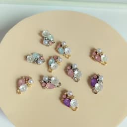 10pcs 19*12mm Pearl Crystal  Flower Charms Pendants for Jewelry Making Necklace Earrings Bracelet DIY Accessories Supplies