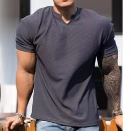 280g Heavy T-shirt Fabric Shoulder Pads With Large Anti-wrinkle Quick Drying Fitness Wear Sports Short Sleeve T-shirt For Men