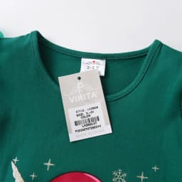 VIKITA Girls Christmas New Year Gift Dress Kids Licorne Snowflakes Green Autumn Spring Fall Flare Sleeve Cotton Straight Dresses