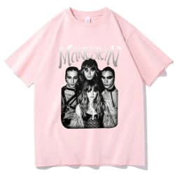 Italian Rock Band Maneskin 2023 World Tour T-shirt Fashion Gothic Retro Men Women Loose Short Sleeve Casual T Shirts Streetwear