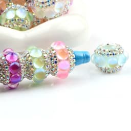 4pcs Random Color Creative Cat Eyes Round Acrylic Beads for Jewelry Making Diy Jewelry Bracelet Ornaments Key Chain Beaded Pen