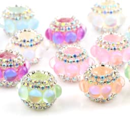 4pcs Random Color Creative Cat Eyes Round Acrylic Beads for Jewelry Making Diy Jewelry Bracelet Ornaments Key Chain Beaded Pen