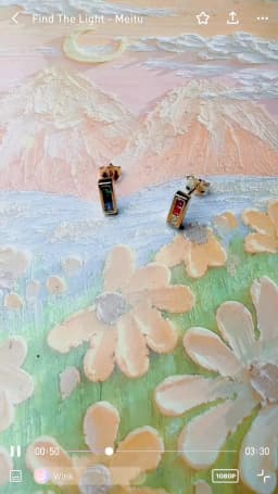 Gold Plated Stud Earrings Colorful Stone Europe Style Fashion Jewerly For Women Bohemia Gift In 925 Sterling Silver