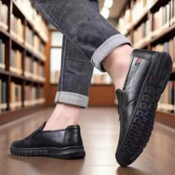 Men's Shoes Comfortable Fashion Synthetic Leather Shoes Soft Sole Soft Surface Non-Slip Men's Leather Shoes
