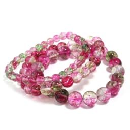 Jewelry Watermelon Tourmaline Ghost Crystal Bracelet Fashion Charm Gift Couple Jewelry Wholesale High Quality Quartz Bracelet
