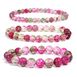 Jewelry Watermelon Tourmaline Ghost Crystal Bracelet Fashion Charm Gift Couple Jewelry Wholesale High Quality Quartz Bracelet