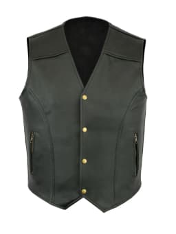 Men Motorcycle Leather Vest Solid Color Large Pocket Sleeveless Biker Jackets Vintage Casual Vest Male Plus Size S-5XL