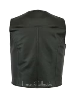 Men Motorcycle Leather Vest Solid Color Large Pocket Sleeveless Biker Jackets Vintage Casual Vest Male Plus Size S-5XL