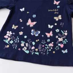 VIKITA Girls Autumn Spring Clothing Sets Kids Butterfly Print Long Sleeve Cotton Casual T Shirt and Trousers Suit 2 Pcs Clothes