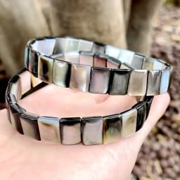 New Fashion AAAA 8X10MM Natural Abalone Shell Bracelet for Men and Women Energy Gemstone Summer Beach Party Charm Jewelry Gift