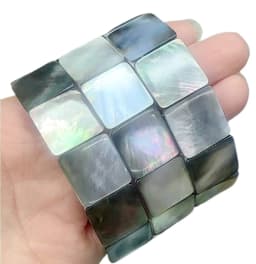 New Fashion AAAA 8X10MM Natural Abalone Shell Bracelet for Men and Women Energy Gemstone Summer Beach Party Charm Jewelry Gift