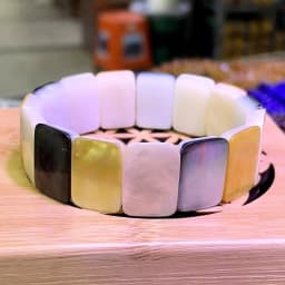 New Fashion AAAA 8X10MM Natural Abalone Shell Bracelet for Men and Women Energy Gemstone Summer Beach Party Charm Jewelry Gift