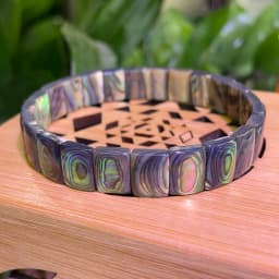New Fashion AAAA 8X10MM Natural Abalone Shell Bracelet for Men and Women Energy Gemstone Summer Beach Party Charm Jewelry Gift