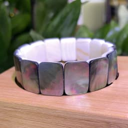 New Fashion AAAA 8X10MM Natural Abalone Shell Bracelet for Men and Women Energy Gemstone Summer Beach Party Charm Jewelry Gift