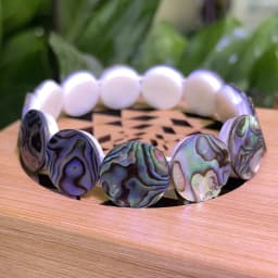 New Fashion AAAA 8X10MM Natural Abalone Shell Bracelet for Men and Women Energy Gemstone Summer Beach Party Charm Jewelry Gift