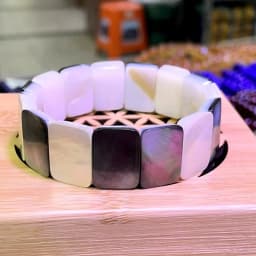 New Fashion AAAA 8X10MM Natural Abalone Shell Bracelet for Men and Women Energy Gemstone Summer Beach Party Charm Jewelry Gift