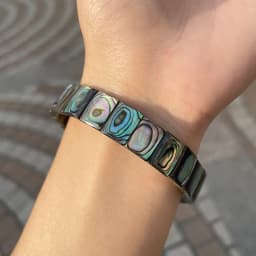 New Fashion AAAA 8X10MM Natural Abalone Shell Bracelet for Men and Women Energy Gemstone Summer Beach Party Charm Jewelry Gift
