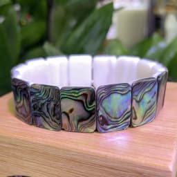 New Fashion AAAA 8X10MM Natural Abalone Shell Bracelet for Men and Women Energy Gemstone Summer Beach Party Charm Jewelry Gift