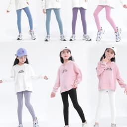 Autumn Solid Kid Leggings Girl Thin Tights Sweatpants 2+y Child Casual Ankle Length Pants Spring Toddler Skinny Cropped Trousers