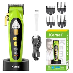 Kemei KM-2035 10W Big Power Electric Hair Clippers KM-2281 Rechargeable Trimmer KM-TX7 Dry And Wet Shaver For Men Cordless Kit