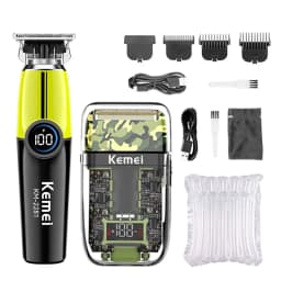 Kemei KM-2035 10W Big Power Electric Hair Clippers KM-2281 Rechargeable Trimmer KM-TX7 Dry And Wet Shaver For Men Cordless Kit