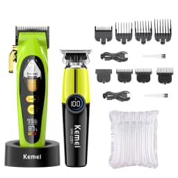 Kemei KM-2035 10W Big Power Electric Hair Clippers KM-2281 Rechargeable Trimmer KM-TX7 Dry And Wet Shaver For Men Cordless Kit