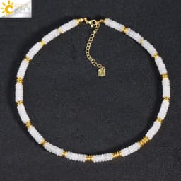 Y2K Bohemia Crystal Choker for Women 7 Chakra Natural Gemstones Tiger Eye Beads Necklace Handmade Amethyst Pink Jewelry H554