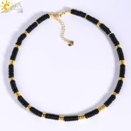 Y2K Bohemia Crystal Choker for Women 7 Chakra Natural Gemstones Tiger Eye Beads Necklace Handmade Amethyst Pink Jewelry H554