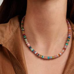 Y2K Bohemia Crystal Choker for Women 7 Chakra Natural Gemstones Tiger Eye Beads Necklace Handmade Amethyst Pink Jewelry H554