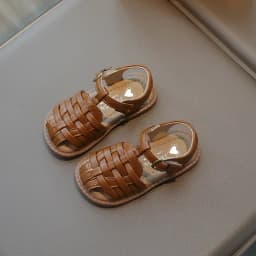 Kids Sandals 2025 Summer Sandals for Boy Fashion Children Cut-Outs Beach Shoes Braided Style Causal Walking Flat Sandals