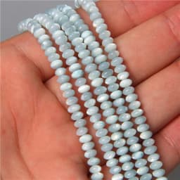 3*5mm Natural Shell Round Wheel Spacer Loose Beads Charm Pendant For Diy Earrings Bracelet Jewelry Art Crafts Making Supplies