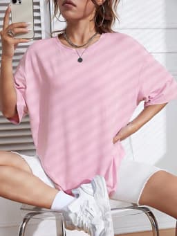 Women New T Shirt Women Summer Top Crew Neck Short Sleeve T-Shirt Relaxed Fit Casual Summer Top